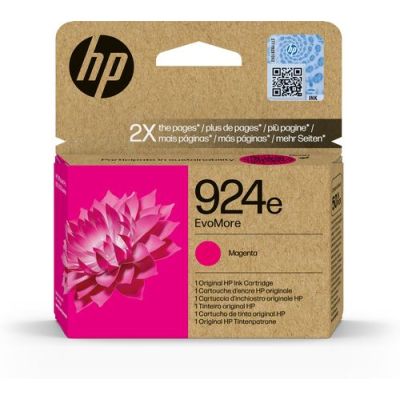 HP 924e EvoMore originele magenta inktcartridge, Hoog (XL) rendement, Magenta, 1 stuk(s), 800 pagina