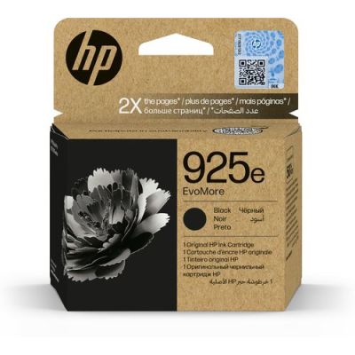 HP 925e EvoMore originele zwarte inktcartridge, Hoog (XL) rendement, Zwart, 1 stuk(s), 1000 pagina's
