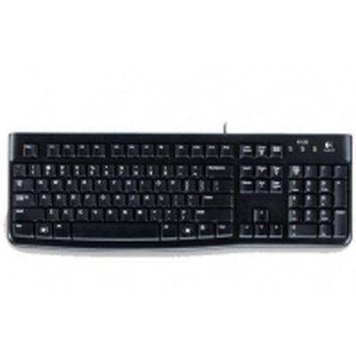 Logitech K120, Bedraad, USB, QWERTZ, Zwart
