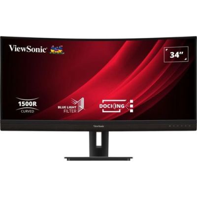 Viewsonic VG3456C, 86,4 cm (34"), 3440 x 1440 Pixels, UltraWide Quad HD, LED, 5 ms, Zwart