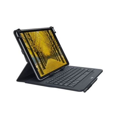 Logitech 920-008335, QWERTY, Italiaans, 5 miljoen tekens, Alle merken, 9"-10" tablets, Zwart