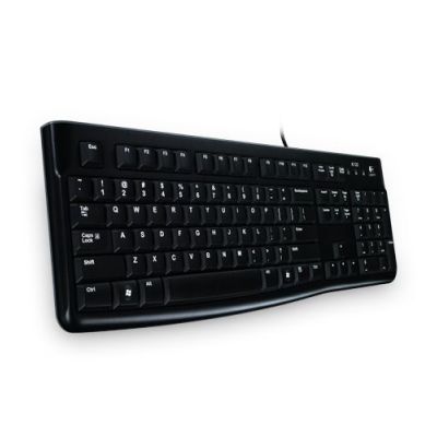 Logitech Keyboard K120 for Business, Volledige grootte (100%), Bedraad, USB, QWERTY, Zwart