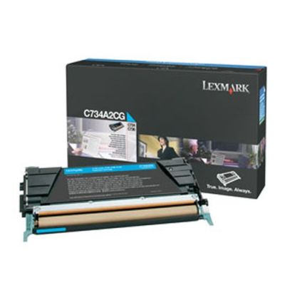 Lexmark C73x, X73x 6K cyaan tonercartridge, 6000 pagina's, Cyaan