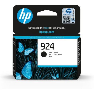 HP 924 originele zwarte inktcartridge, Normaal rendement, Zwart, 1 stuk(s), 500 pagina's, 500 pagina