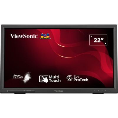Viewsonic TD2223-2, 55,9 cm (22"), 1920 x 1080 Pixels, Full HD, LCD, 6,5 ms, Zwart