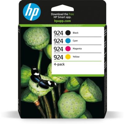 HP 924 originele CMYK-inktcartridge 4 stuks, Zwart, Cyaan, Magenta, Geel, 4 stuk(s), 500 pagina's, 4