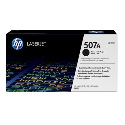 HP 507A originele zwarte LaserJet tonercartridge, 5500 pagina's, Zwart, 1 stuk(s)