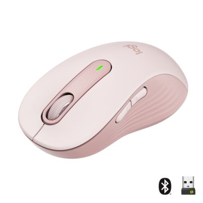 Logitech Signature M650, Rechtshandig, Optisch, RF-draadloos + Bluetooth, 2000 DPI, Roze