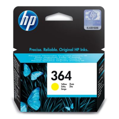 HP 364 originele gele inktcartridge, Normaal rendement, Pigmentgebaseerde inkt, 300 pagina's, 1 stuk