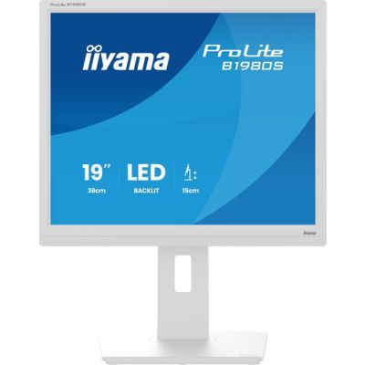 iiyama ProLite B1980S-W1, 48,3 cm (19"), 1280 x 1024 Pixels, SVGA, LED, 3 ms, Wit