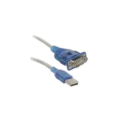 C2G Port Authority USB Serial DB9 Adapter Cable 18", Blauw, 0,46 m, USB Type-A, DB-9, Mannelijk, Man