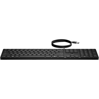 HP Desktop 320K toetsenbord met kabel, Volledige grootte (100%), Bedraad, USB, Membraan keyswitch, Z