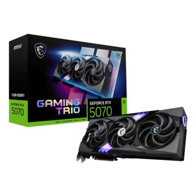 MSI GAMING GeForce RTX 5070 12G TRIO OC, GeForce RTX 5070, 12 GB, GDDR7, 192 Bit, 7680 x 4320 Pixels
