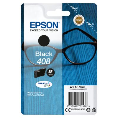 Epson Singlepack Black 408 DURABrite Ultra Ink, Normaal rendement, Inkt op pigmentbasis, 18,9 ml, 11