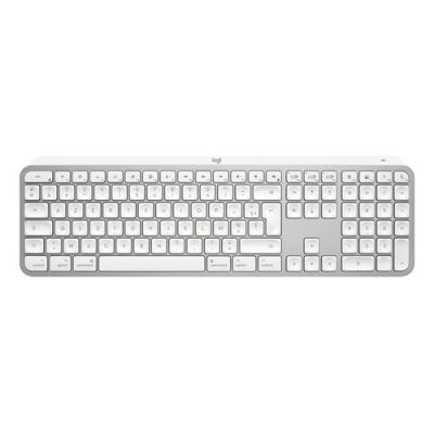 Logitech MX Keys S for Mac, Draadloos, RF-draadloos + Bluetooth, Schaar-toetsschakelaar, AZERTY, LED