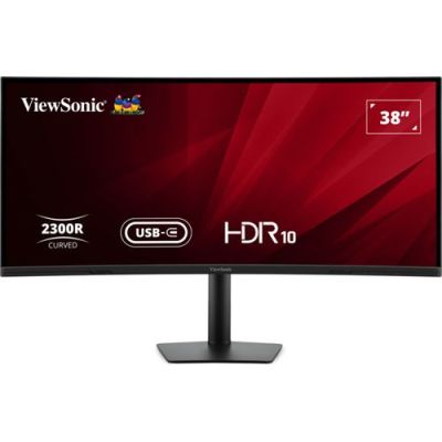 Viewsonic VA3820C, 96,5 cm (38"), 3840 x 1600 Pixels, Wide Quad HD+, LED, 4,785 ms, Zwart