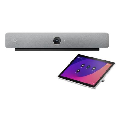 Cisco Webex Room Bar, Videovergaderingssysteem voor groepen, 12 MP, CMOS, 4K Ultra HD, 5x, Grijs