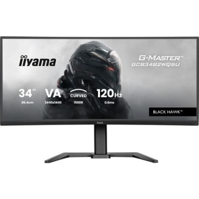 iiyama GCB3482WQSU-B1, 86,4 cm (34"), 1440 x 3440 Pixels, UltraWide Quad HD, LED, 0,6 ms, Zwart