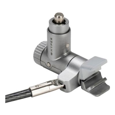 Targus HS5910GL, 2 m, Sleutel, Gegalvaniseerd staal, Zilver