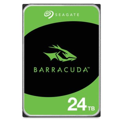 Seagate Barracuda Desktop 24TB HDD, 24 TB, 7200 RPM, 64 MB, 3.5", SATA