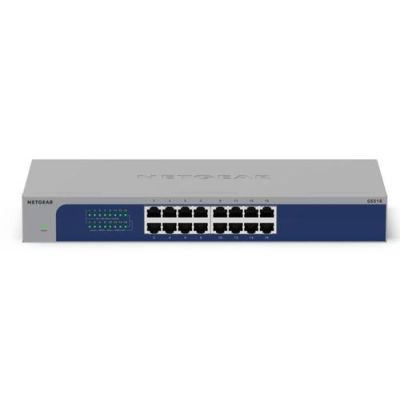 NETGEAR GS516-300EUS, Unmanaged, Gigabit Ethernet (10/100/1000), Power over Ethernet (PoE), Rack-mon