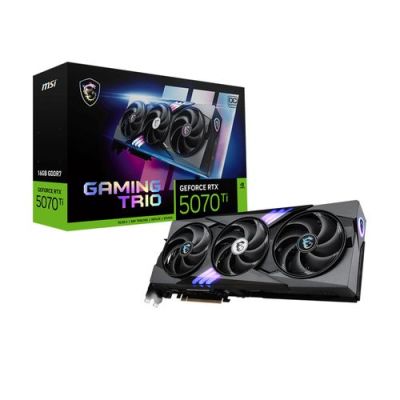MSI GAMING GeForce RTX 5070 Ti 16G TRIO OC, GeForce RTX 5070 Ti, 16 GB, GDDR7, 256 Bit, 7680 x 4320