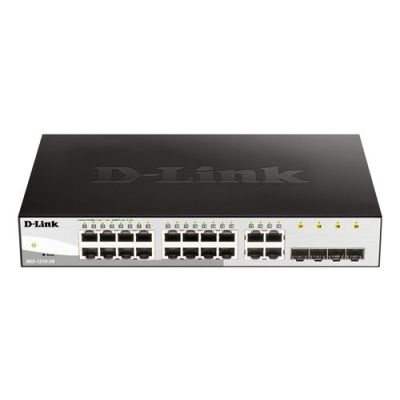 D-Link DGS-1210-20, Managed, L2, Gigabit Ethernet (10/100/1000), Full duplex, Rack-montage, 1U
