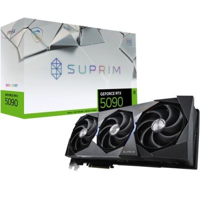 MSI SUPRIM GEFORCE RTX 5090 32G SOC, GeForce RTX 5090, 32 GB, GDDR7, 512 Bit, 7680 x 4320 Pixels, PC