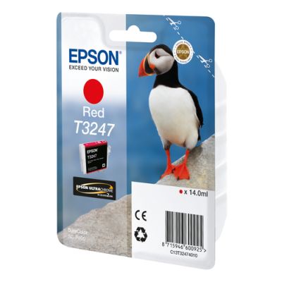 Epson T3247 Red, Inkt op pigmentbasis, 14 ml, 980 pagina's, 1 stuk(s)