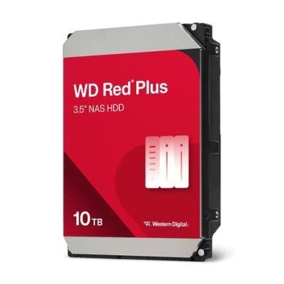 Western Digital Red Plus WD100EFGX, 10 TB, 7200 RPM, 256 MB, 3.5", SATA III