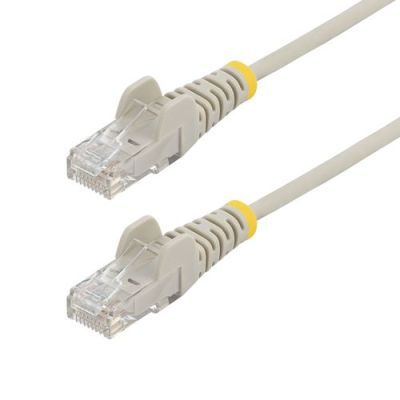StarTech.com 5m Dunne CAT6 Ethernet Kabel, Grijs, Snagless, 100W PoE, UTP, LSZH, 28AWG Pure Koperdra