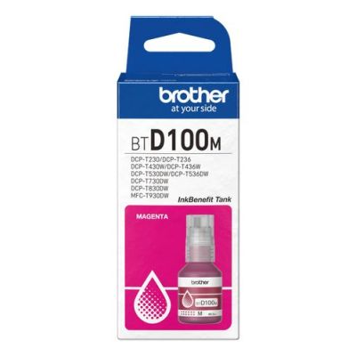 Brother BTD100M, Origineel, Magenta, Brother, MFC-T930DW, DCP-T830DW, DCP-T730DW, DCP-T530DW, DCP-T4