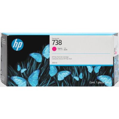 HP 738 300 ml magenta inktcartridge voor DesignJet, Hoog (XL) rendement, Magenta, 300 ml, 1 stuk(s),