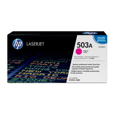 HP 503A Magenta Original LaserJet Toner Cartridge, 6000 pagina's, Magenta, 1 stuk(s)