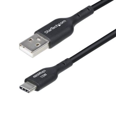 StarTech.com 30cm USB-A naar USB-C Laadkabel, USB-A naar USB Type-C Oplaadkabel, Opladen & Synchroni