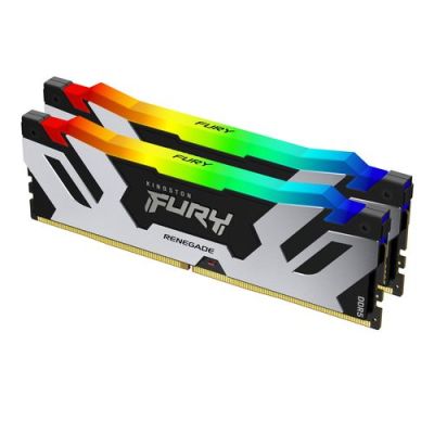 Kingston Technology FURY 48GB 8000MT/s DDR5 CL38 DIMM (set van 2) Renegade RGB Silver, 48 GB, 2 x 24