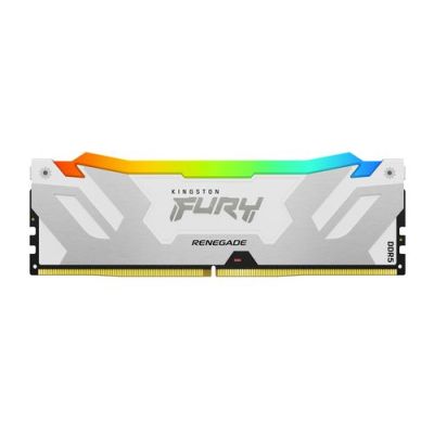 Kingston Technology FURY 24GB 8000MT/s DDR5 CL38 DIMM Renegade RGB White, 24 GB, 1 x 24 GB, DDR5, 28
