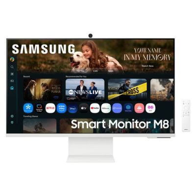 Samsung 32" Smart Monitor M80F UHD, 81,3 cm (32"), 3840 x 2160 Pixels, 4K Ultra HD, LCD, 4 ms, Wit