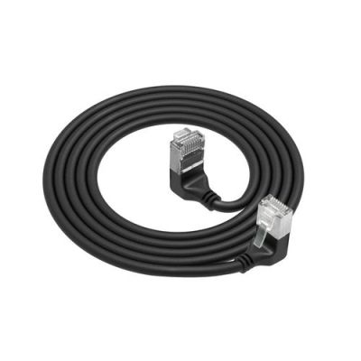 ACT DA7930, 0,15 m, Cat6a, U/FTP (STP), RJ-45, RJ-45, Zwart