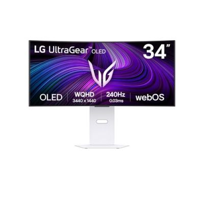 LG 34GX90SA-W, 86,4 cm (34"), 3440 x 1440 Pixels, Wide Quad HD, OLED, 1 ms, Wit