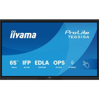 iiyama TE6515A-B1AG, Digitale signage flatscreen, 163,8 cm (64.5"), 3840 x 2160 Pixels, Wifi