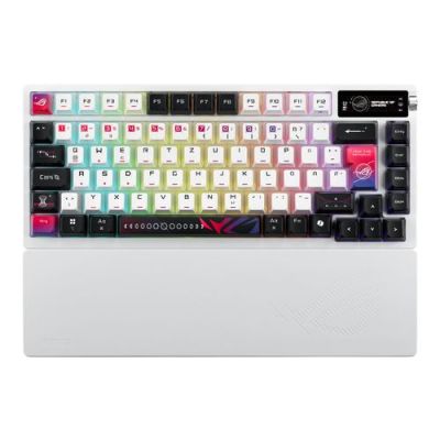 ASUS ROG Azoth X, Bedraad en draadloos, USB + RF Wireless + Bluetooth, Mechanische keyswitch, QWERTZ
