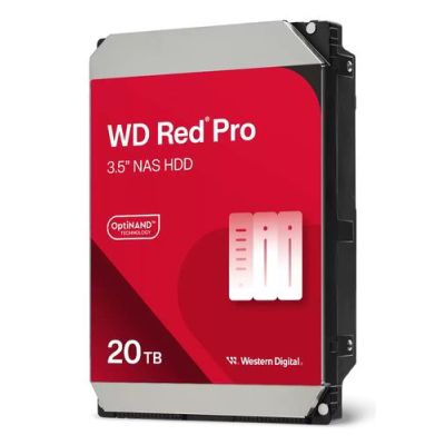Western Digital Red Pro WD202KFGX, 20 TB, 7200 RPM, 512 MB, 3.5", SATA III