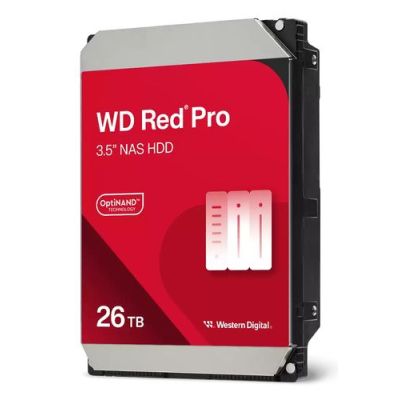 Western Digital Red Pro WD260KFGX, 26 TB, 7200 RPM, 512 MB, 3.5", SATA III
