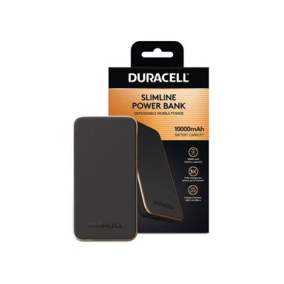 Duracell DRPB3009A, 10000 mAh, 5 V, Zwart