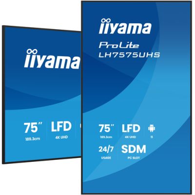iiyama 75\W LCD 4K UHD IPS, LCD