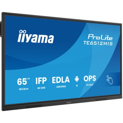 iiyama TE6512MIS-B4AG, Digitale signage flatscreen, 165,1 cm (65"), LCD, 3840 x 2160 Pixels, Wifi, 2