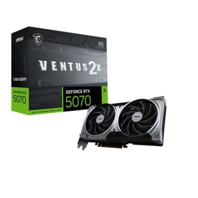 MSI GeForce RTX 5070 12G VENTUS 2X OC, GeForce RTX 5070, 12 GB, GDDR7, 192 Bit, 7680 x 4320 Pixels,