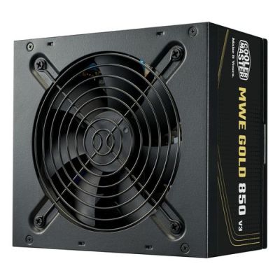 Cooler Master MWE GOLD 850 V3, 850 W, 100 - 240 V, 50/60 Hz, 6 - 10 A, Actief, 100 W