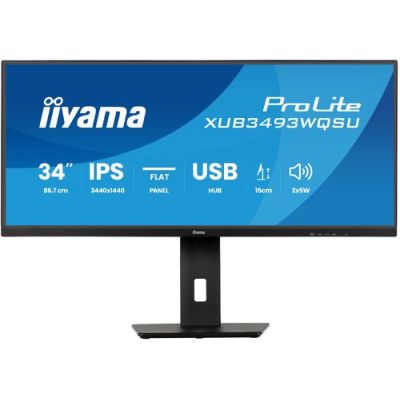 iiyama XUB3493WQSU-B6, Flat